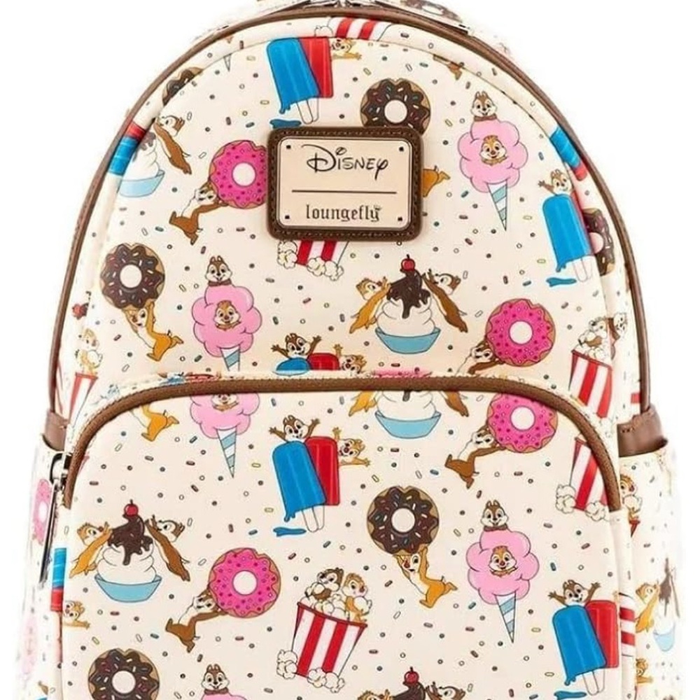 NEW! Loungefly Disney Backpack - Chip & Dale Snackies (NWT)